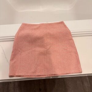 Plaid Mini skirt